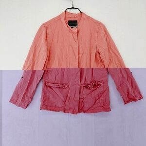 Sanctuary Dusty Pink/ Mauve Lightweight Snap Utility Jacket P2696